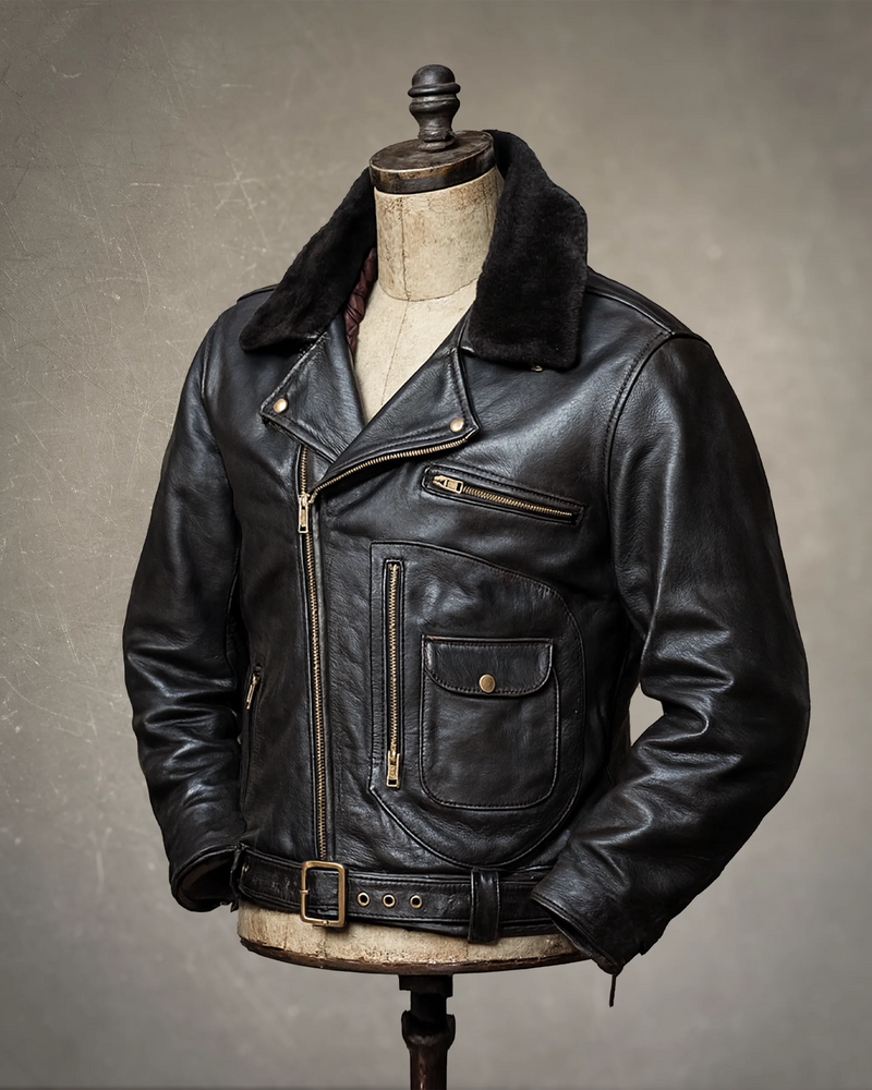 BLOUSON CUIR HOMME