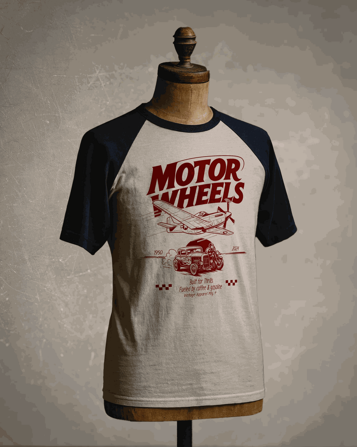 TSHIRTS HOMME MOTOR WHEELS CLOTHING
