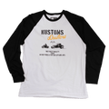 T-shirt baseball manches longues "Kustom Dusters", style vintage garage, coton bio, Motor Wheels Clothing