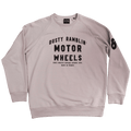 Sweatshirt "Dusty Ramblin’" en molleton gratté, inspiration road trip désert, Motor Wheels Clothing