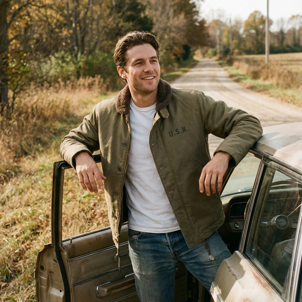 veste militaire us navy n1 deck jacket homme style workwear vintage