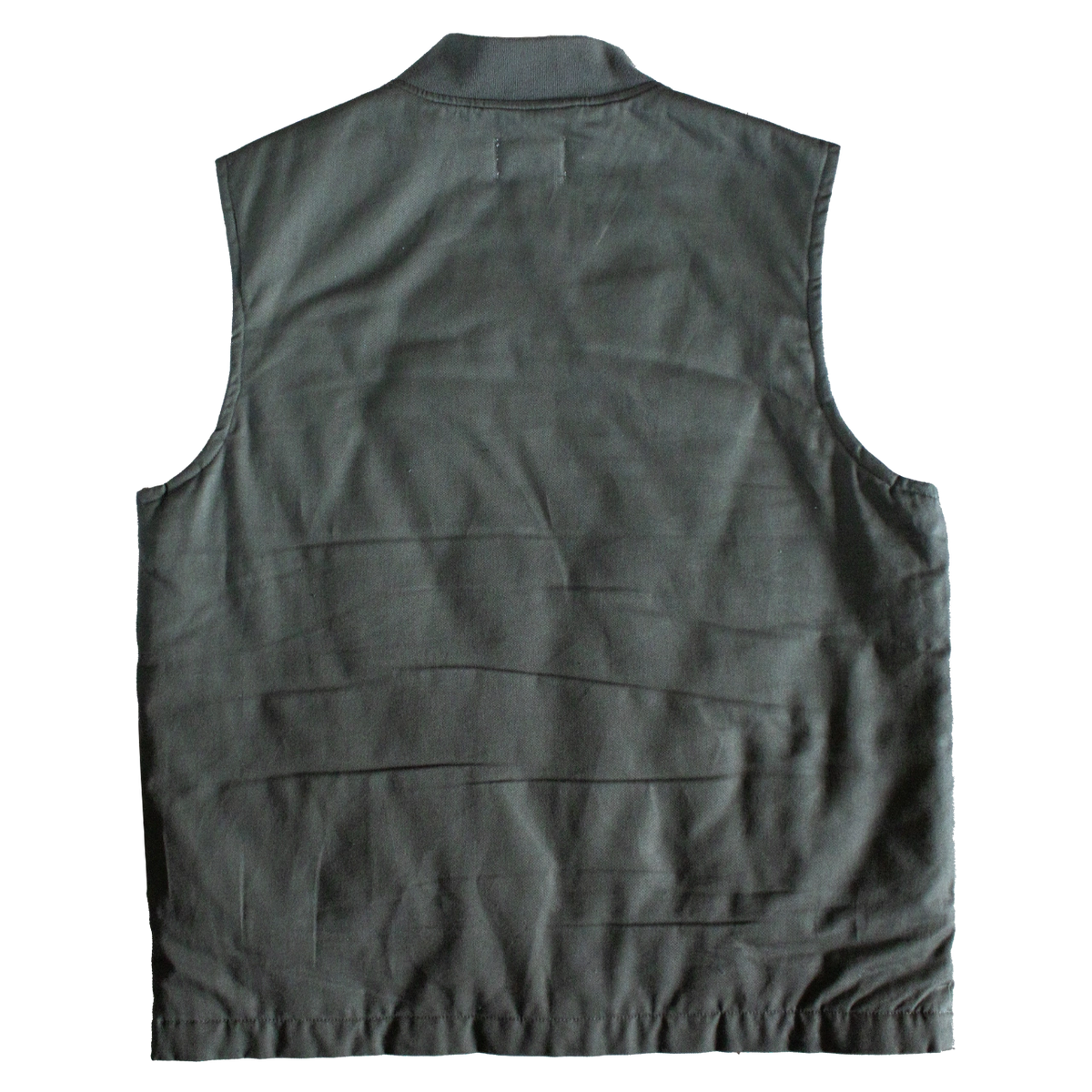 gilet workwear canvas vintage années 60 vert foncé coupe droite – 1960 canvas work vest