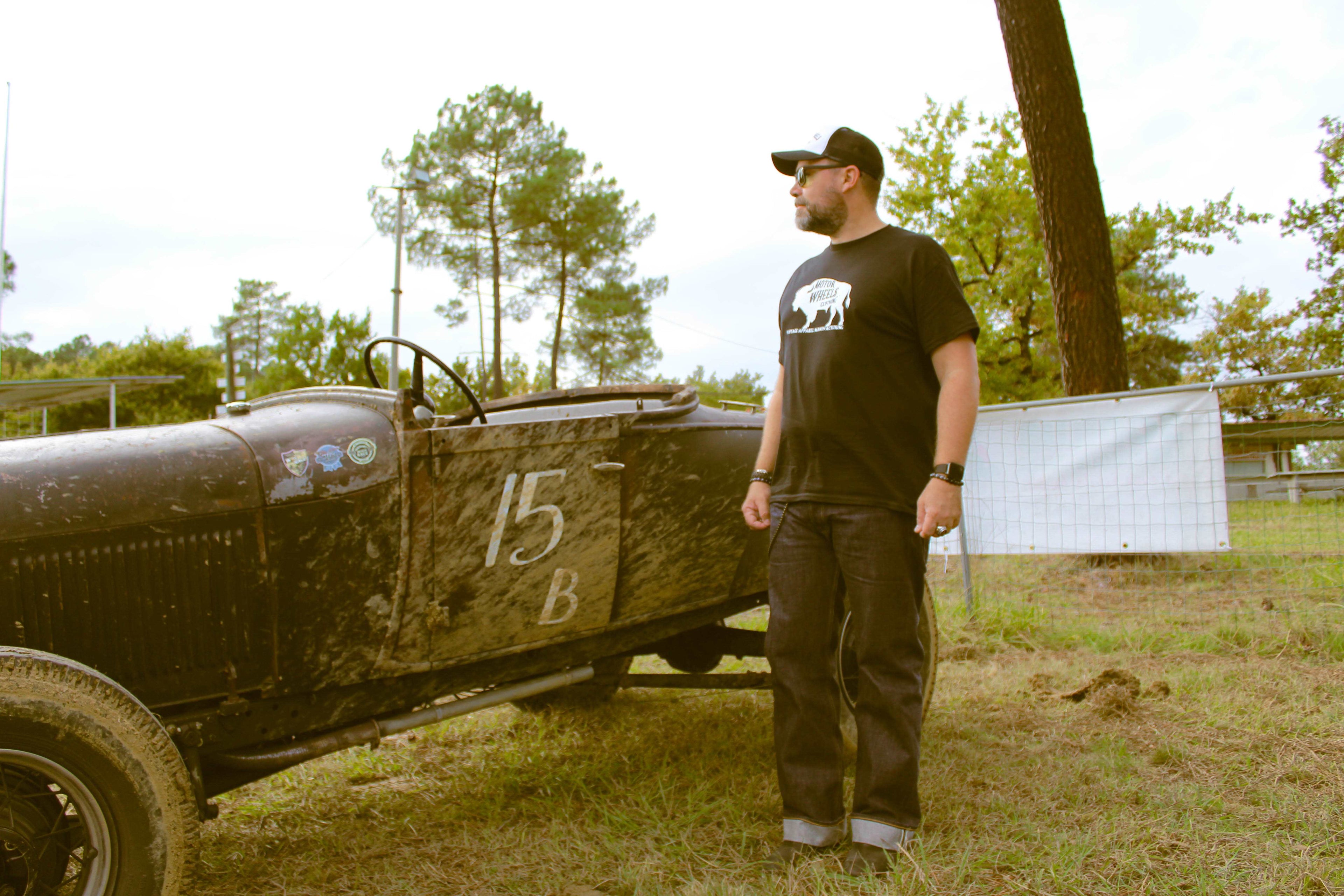 T-shirt "Le Bison", visuel vintage esprit nature et road trip, Motor Wheels Clothing