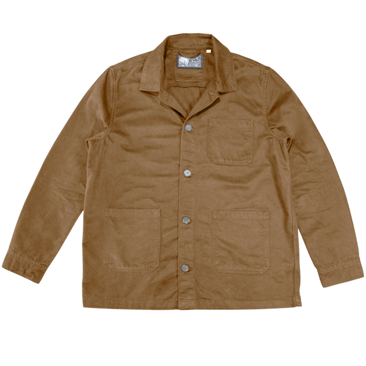 Veste atelier moleskine marron Washed Dark Camel – Peach-Skin Heritage 1940