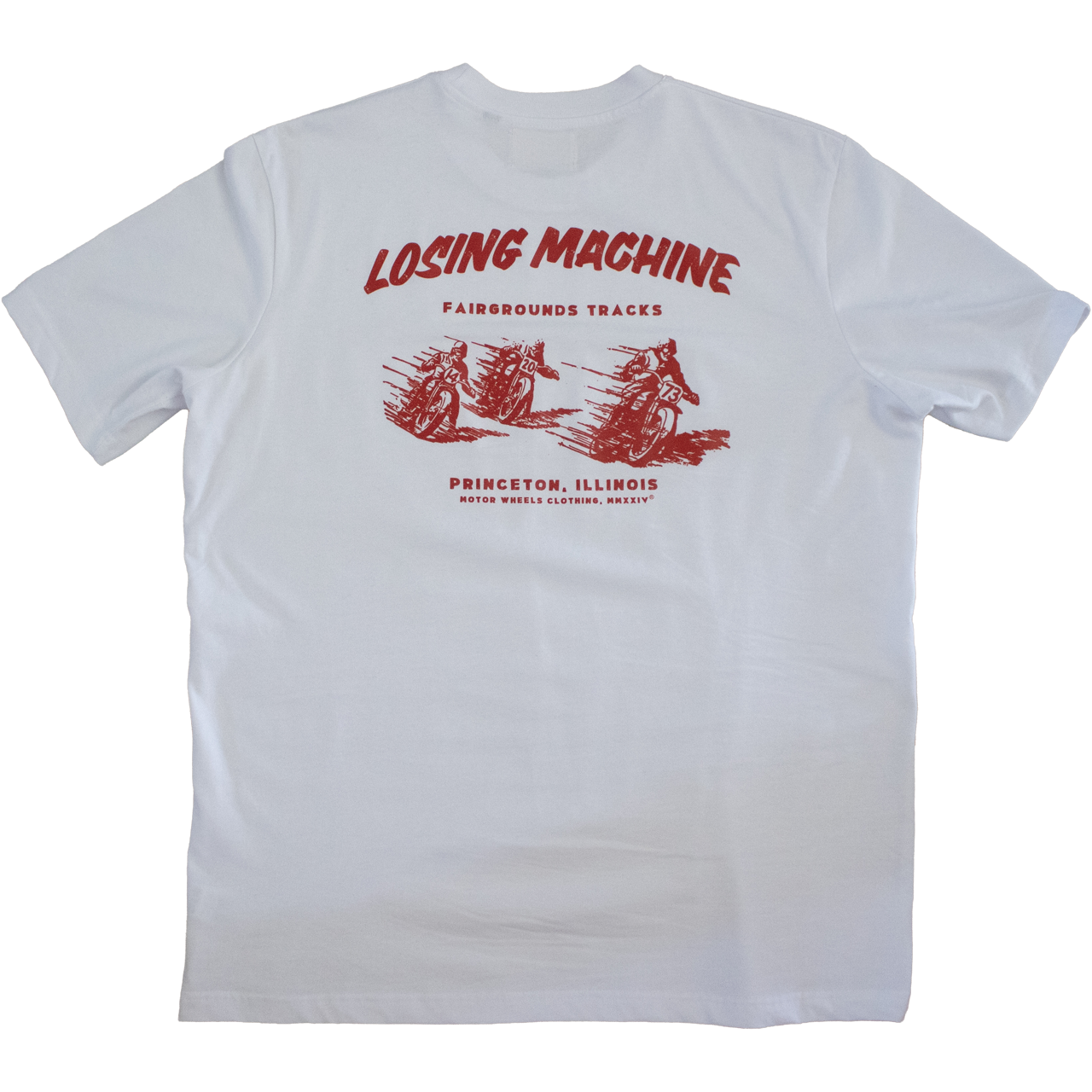 T-Shirt Vintage Motor Wheels "Losing Machine" - Style Flat Track