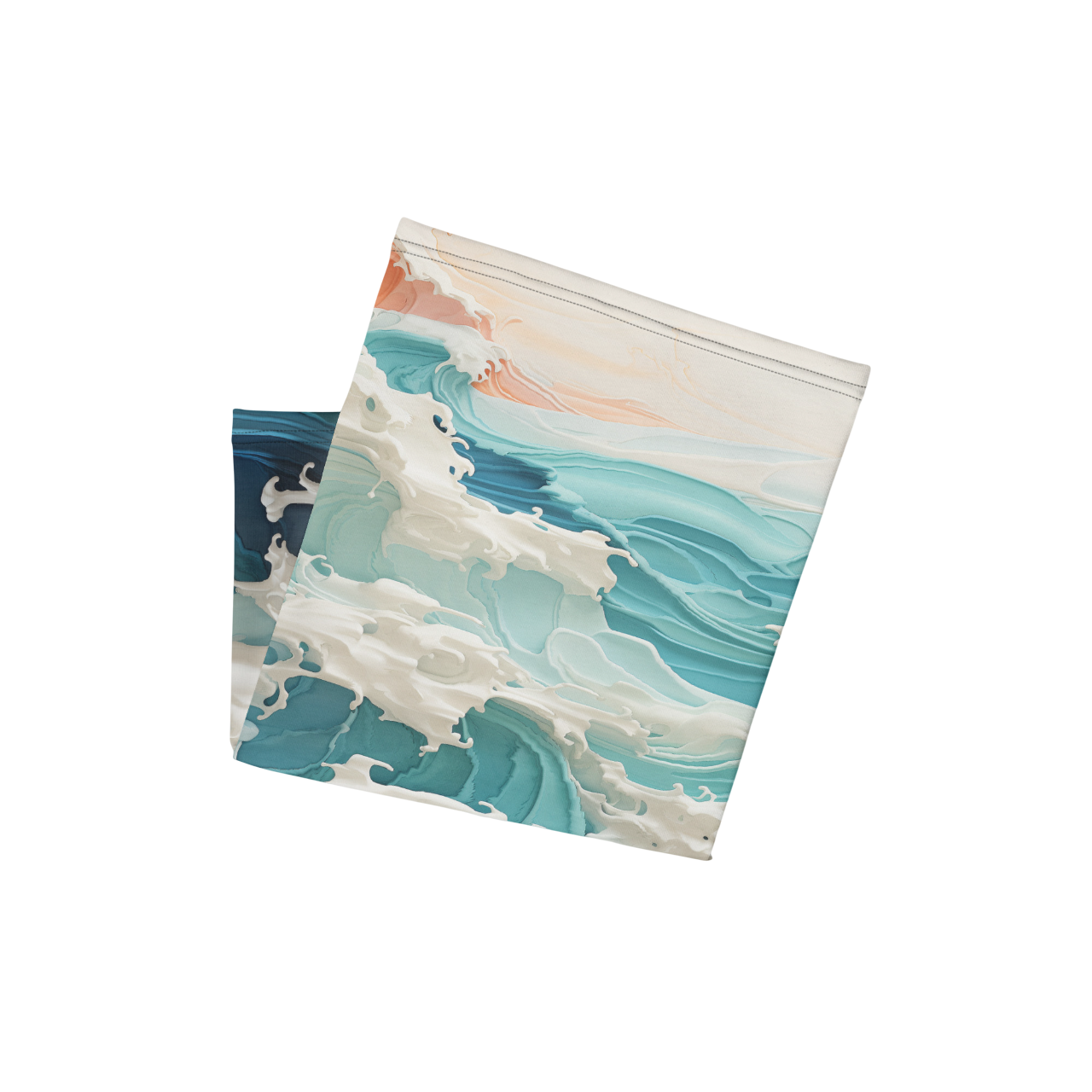 tour de cou imprimé - Breaking waves