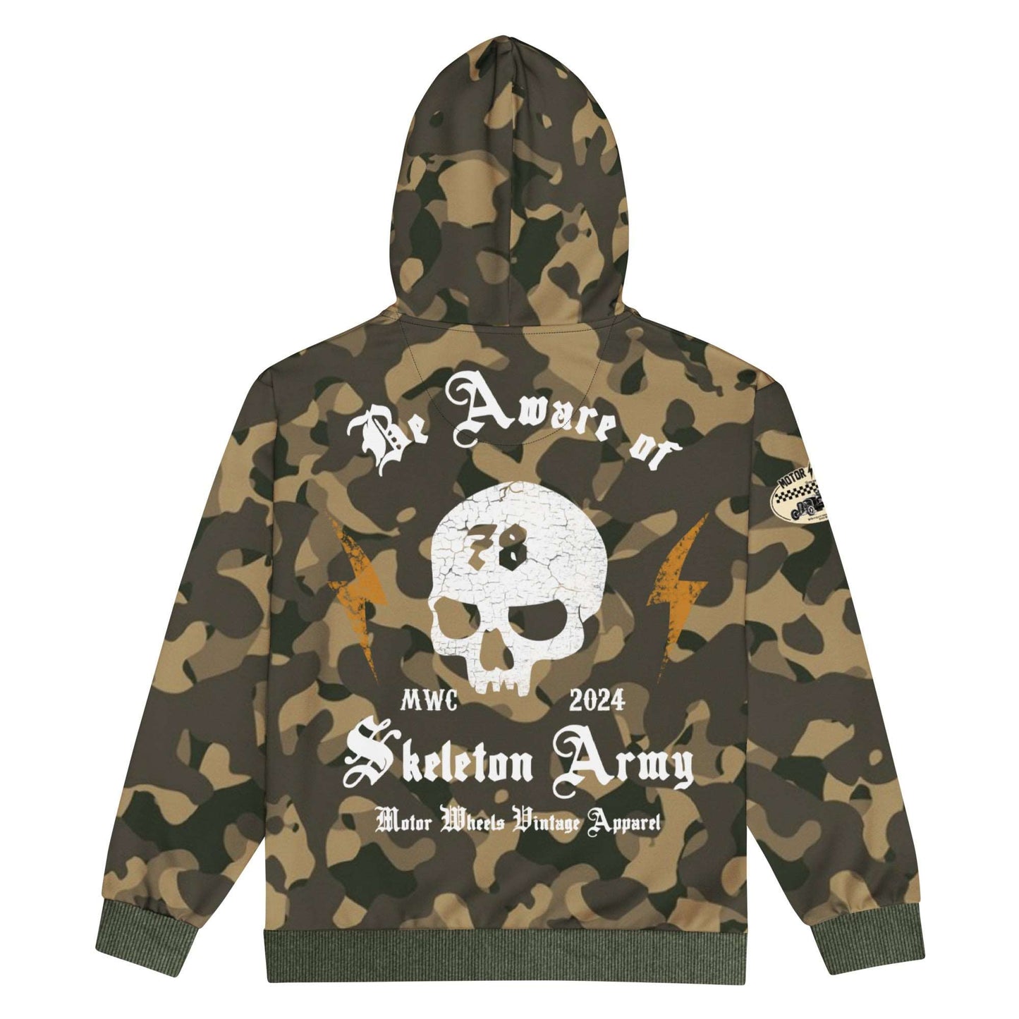 sweat hoodie imprimé unisexe - Skeleton army