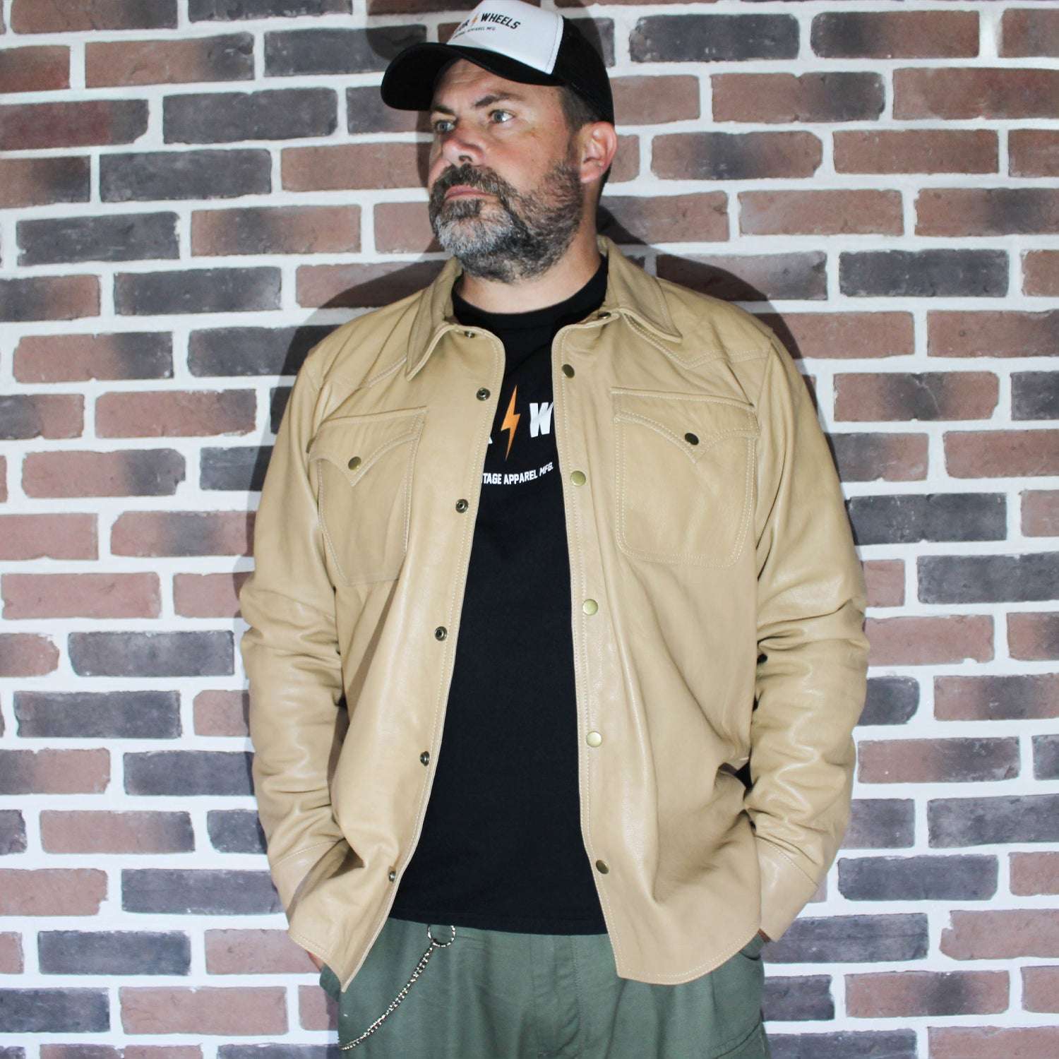 Blouson cuir - IVORY WEST ROADS