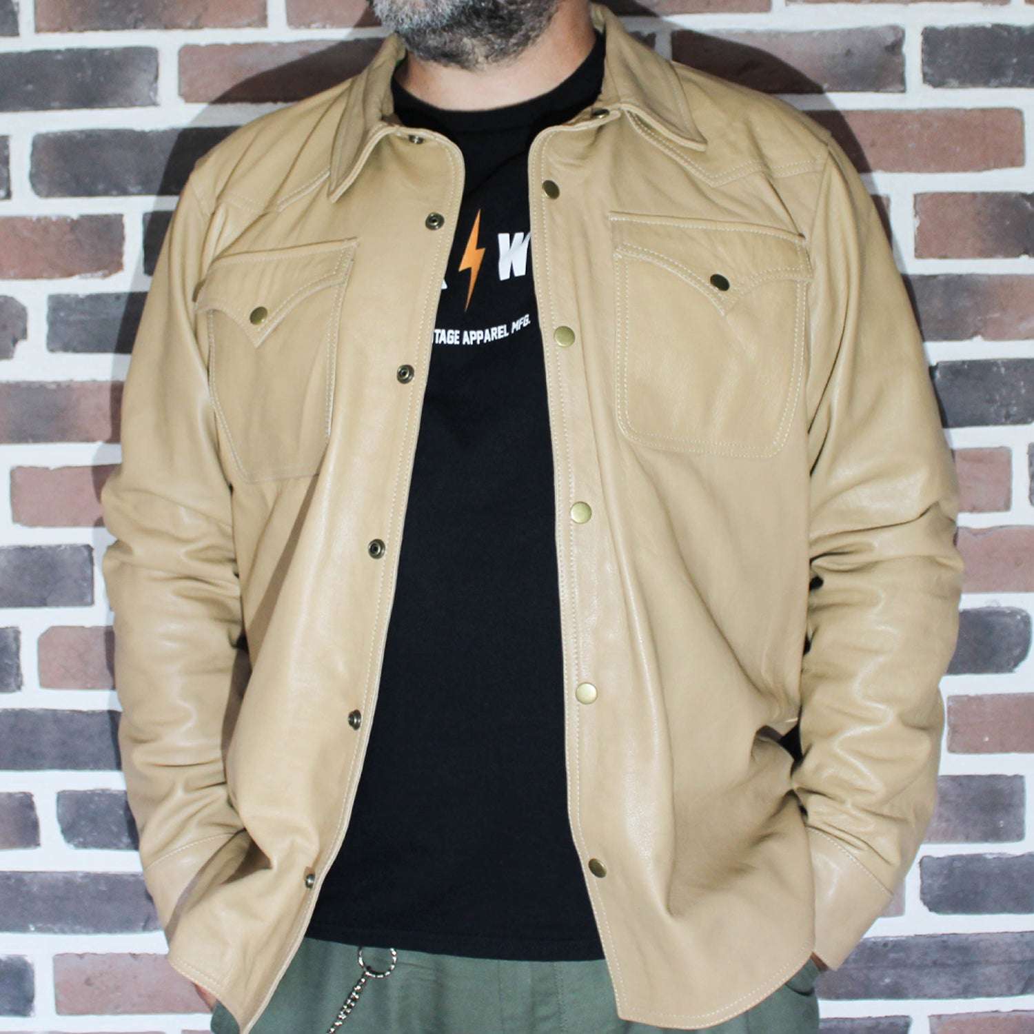 Blouson cuir - IVORY WEST ROADS