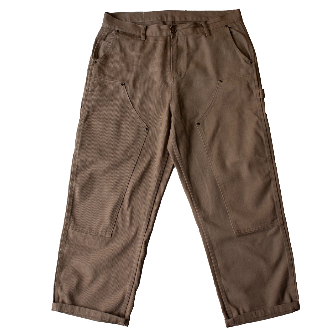 pantalon workwear khaki 1970 carpenter pants vintage en coton épais – Motor Wheels Clothing