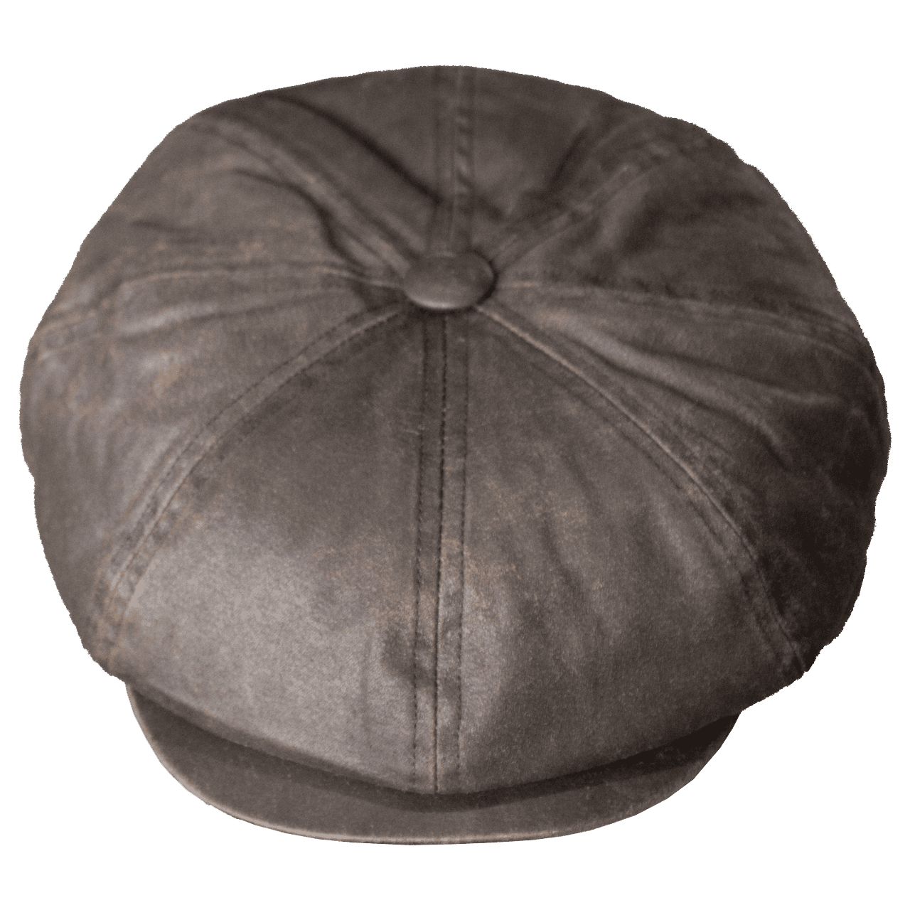 Casquette Newsboy "Rust Heritage 1928" marron effet vieilli style années 1930 — Motor Wheels Clothing