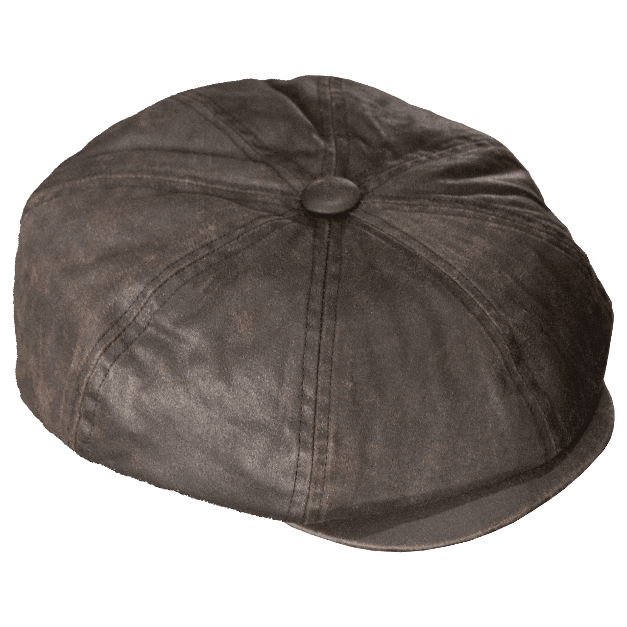 Casquette Newsboy "Rust Heritage 1928" marron effet vieilli style années 1930 — Motor Wheels Clothing