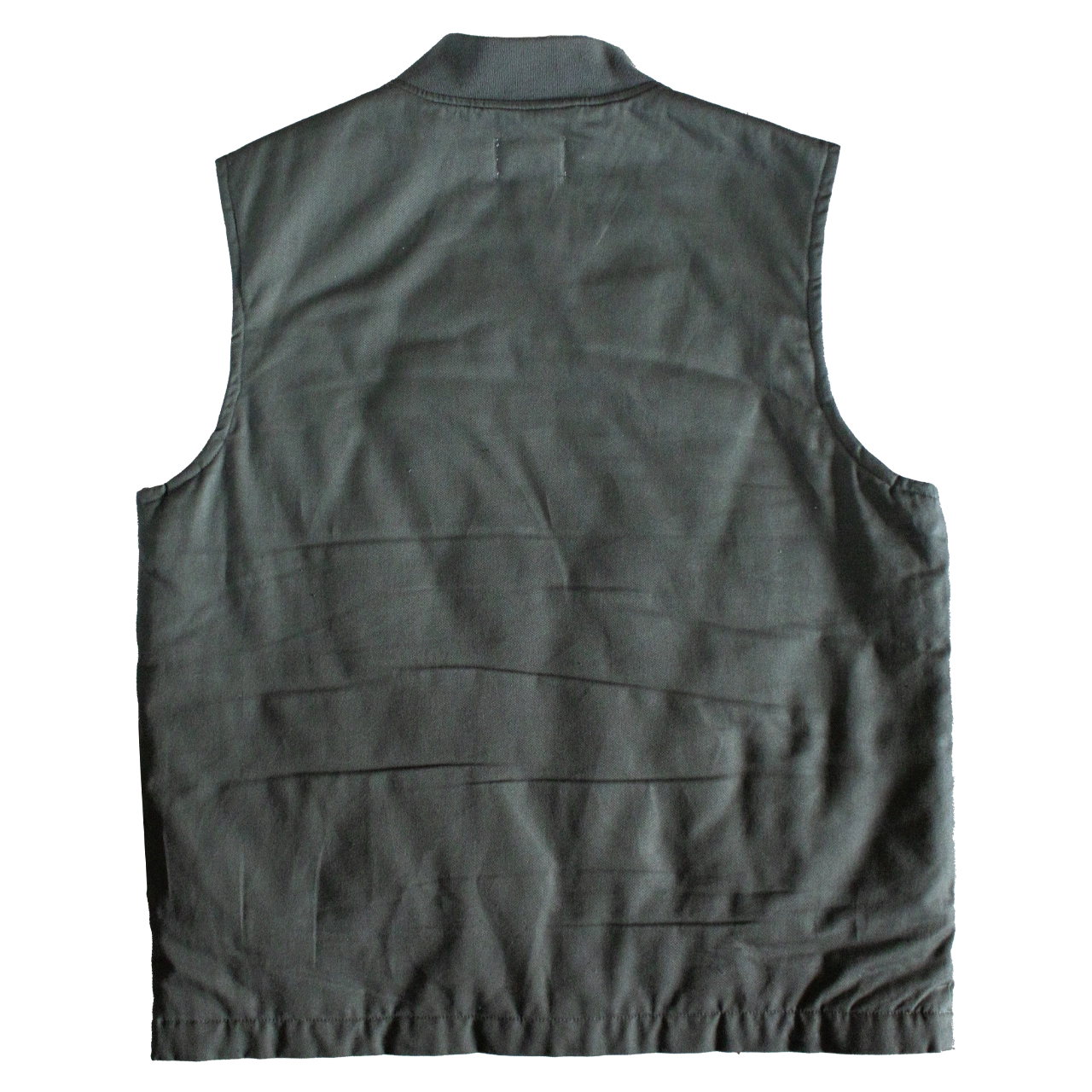 gilet workwear canvas vintage années 60 vert foncé coupe droite – 1960 canvas work vest
