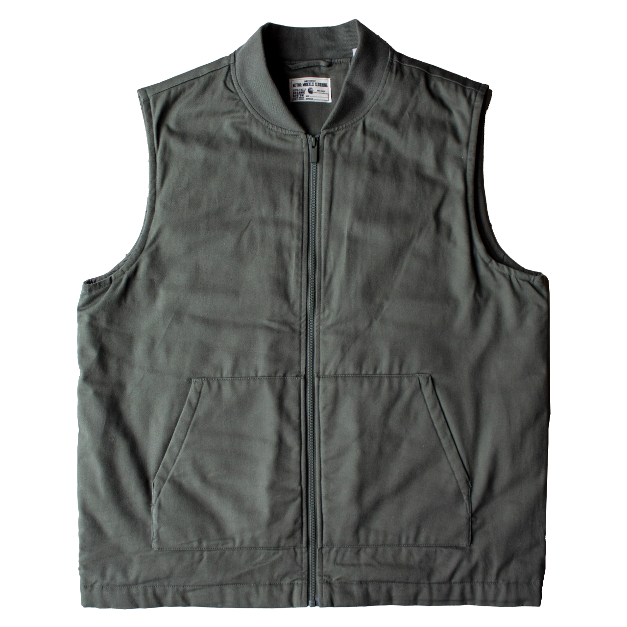 gilet workwear canvas vintage années 60 vert foncé coupe droite – 1960 canvas work vest