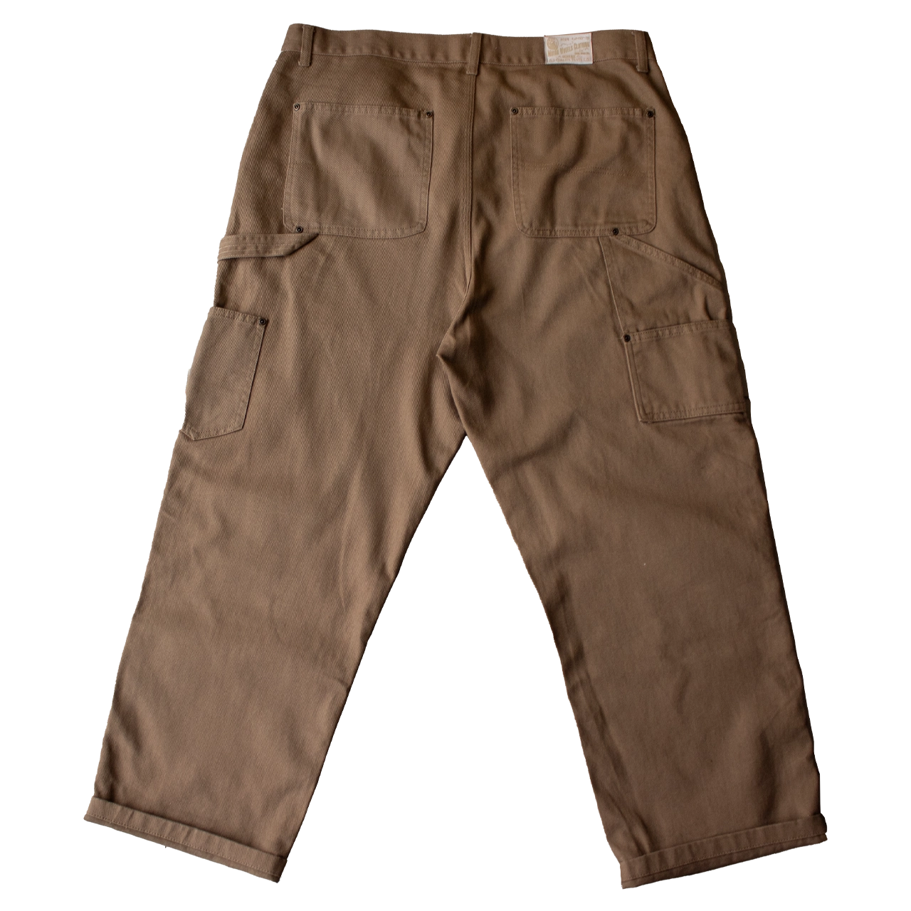 pantalon workwear khaki 1970 carpenter pants vintage en coton épais – Motor Wheels Clothing
