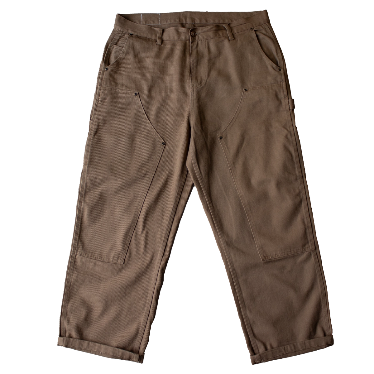 pantalon workwear khaki 1970 carpenter pants vintage en coton épais – Motor Wheels Clothing