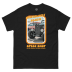 T-shirt "Montalivet Beach" blanc, design vintage surf & sand races, Motor Wheels Clothing