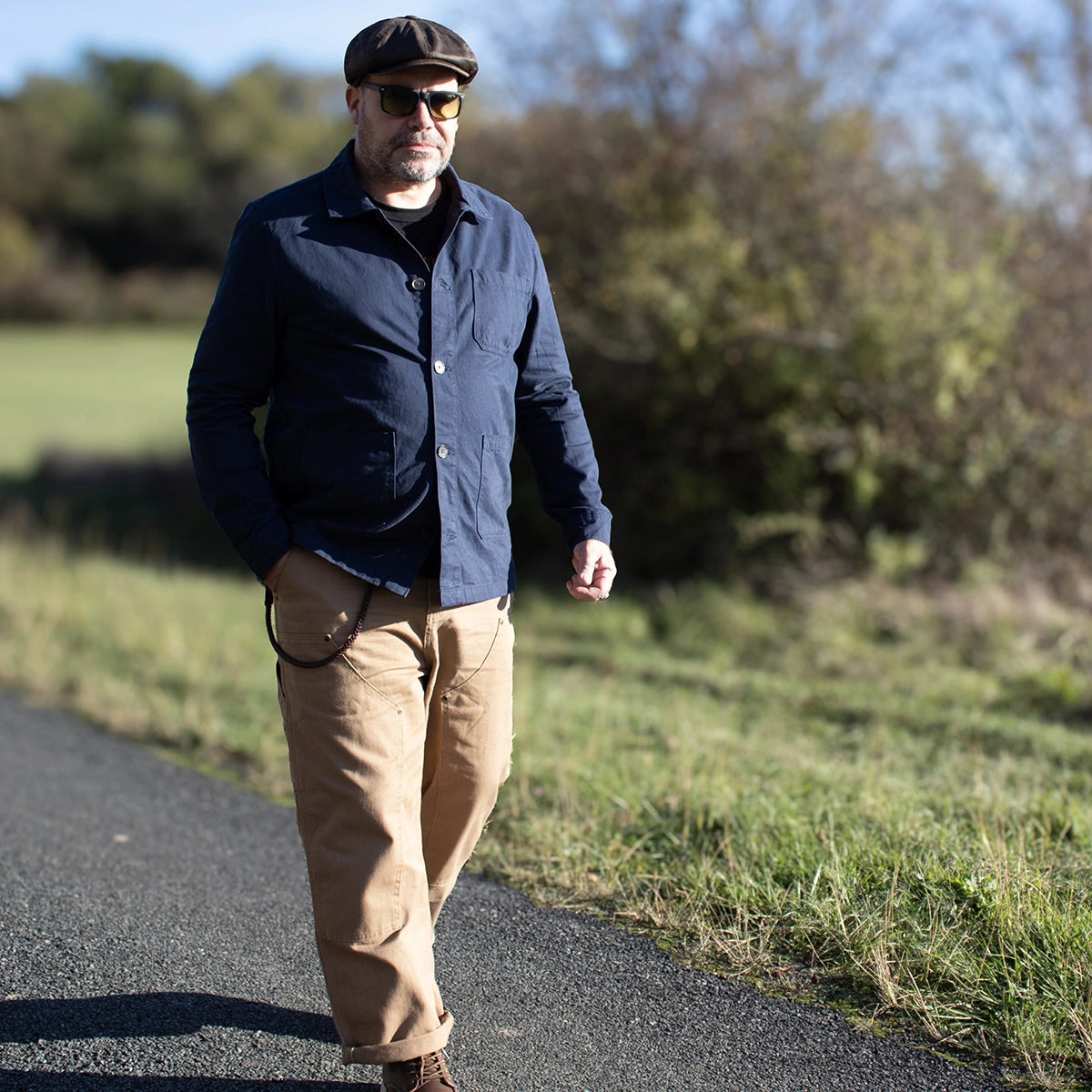 pantalon workwear khaki 1970 carpenter pants vintage en coton épais – Motor Wheels Clothing