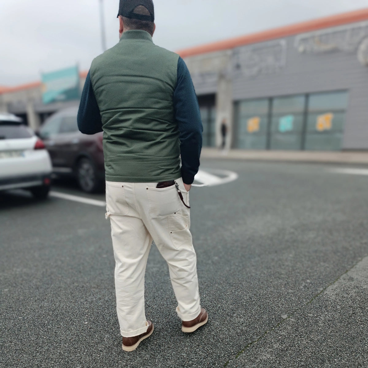 pantalon workwear crème 1970 carpenter pants vintage en coton épais – Motor Wheels Clothing