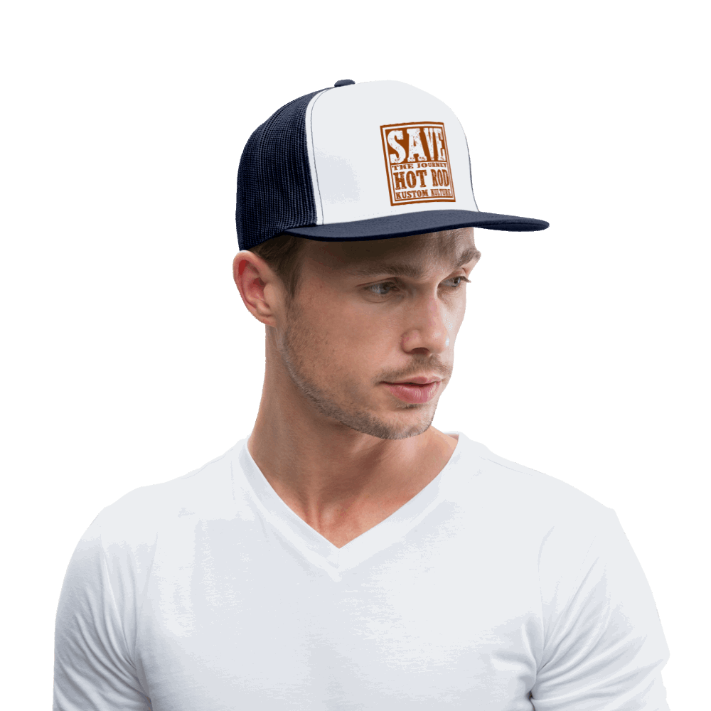 01 Trucker Cap - blanc/marine