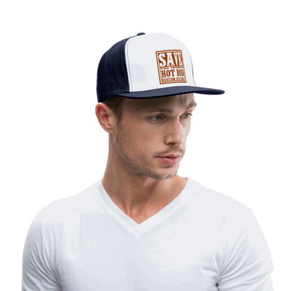 01 Trucker Cap - blanc/marine