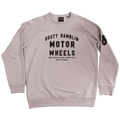Sweatshirt "Dusty Ramblin’" en molleton gratté, inspiration road trip désert, Motor Wheels Clothing