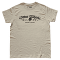 T-shirt "Le Sacré" Motor Wheels avec logo gothique, crâne central et inscriptions kanji japonaises