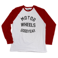 T-shirt baseball manches longues "GOODYEAR", style racing vintage, coton bio, Motor Wheels Clothing
