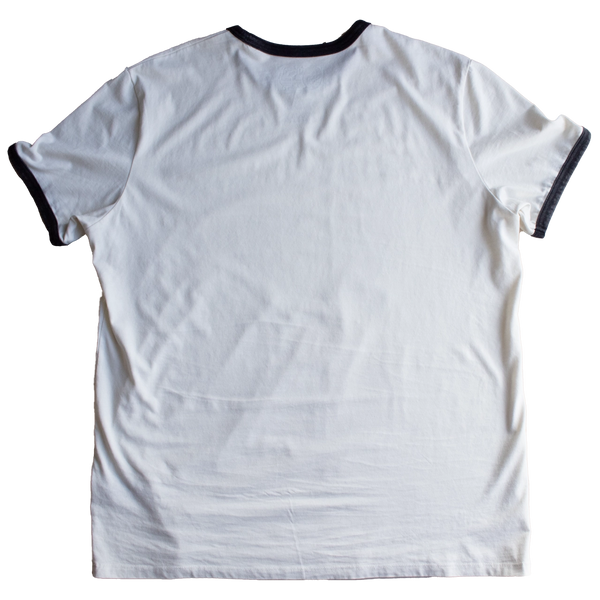 T-shirt Ride or Die vintage moto Ivory col contrasté – Motor Wheels Clothing 1940