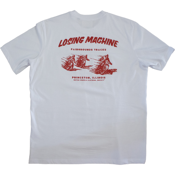T-Shirt Vintage Motor Wheels "Losing Machine" - Style Flat Track