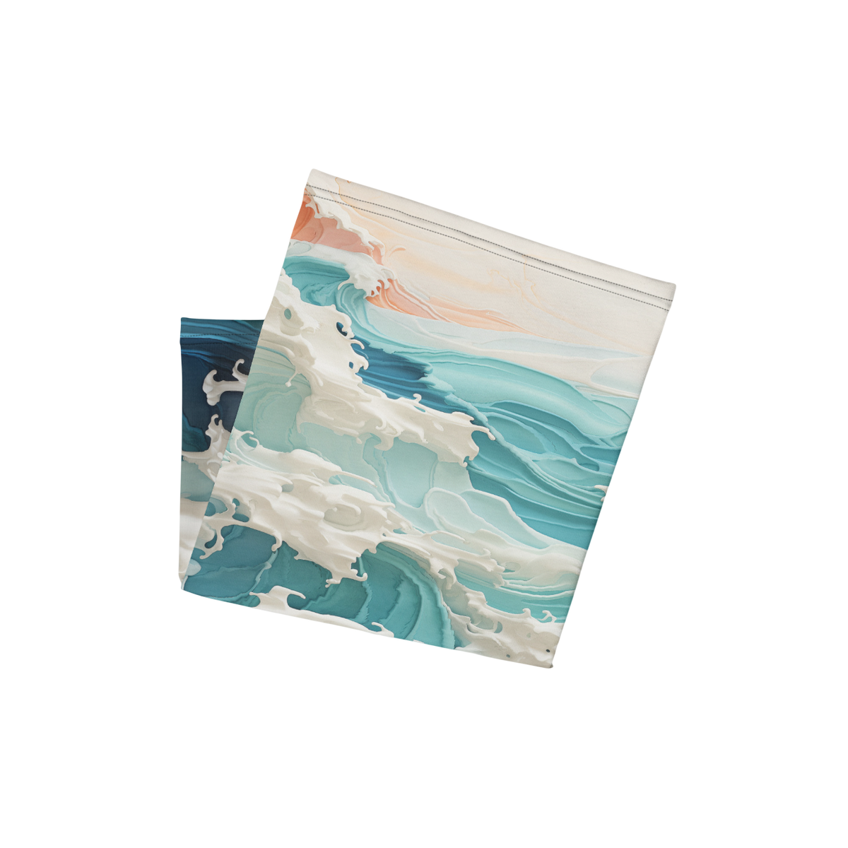 tour de cou imprimé - Breaking waves