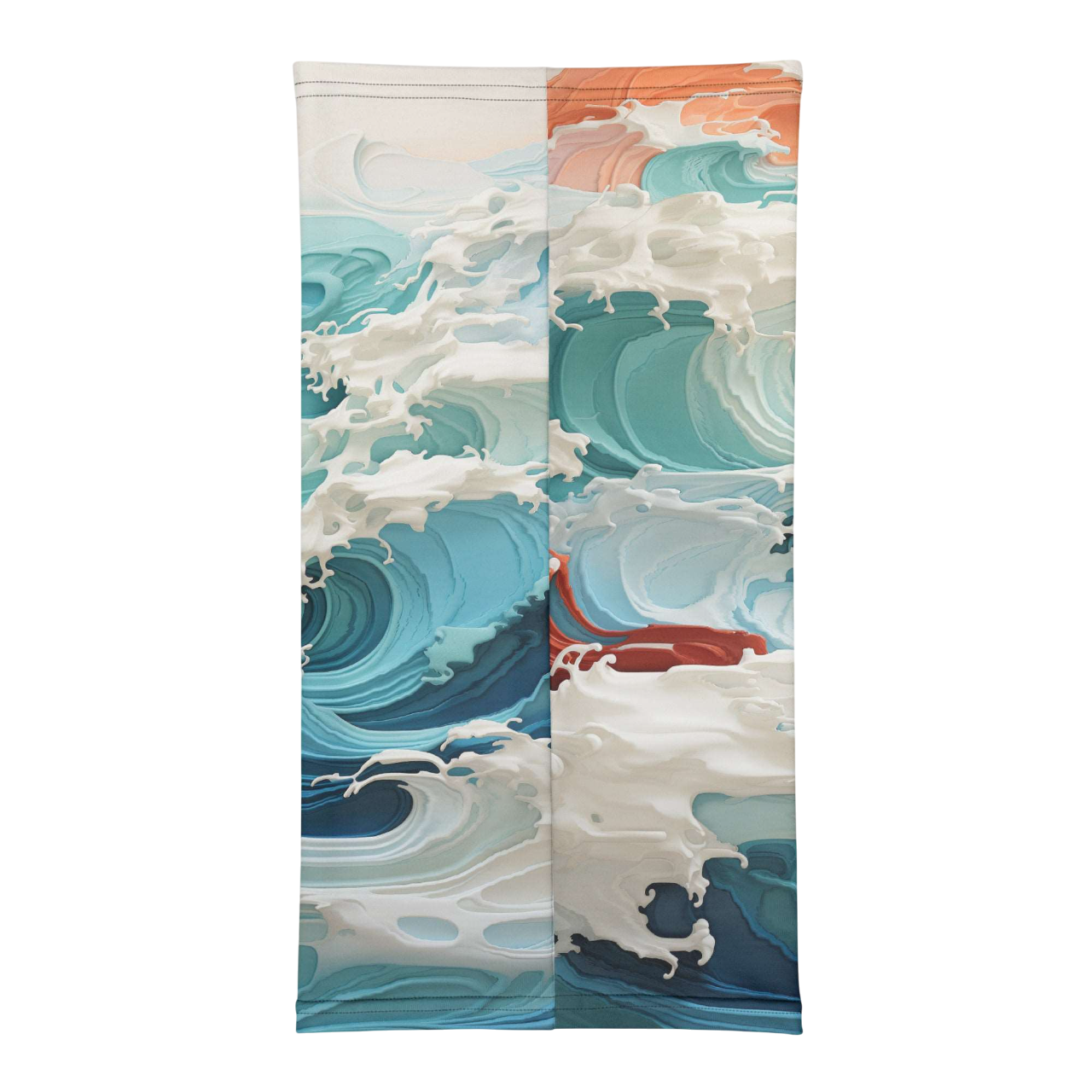 tour de cou imprimé - Breaking waves