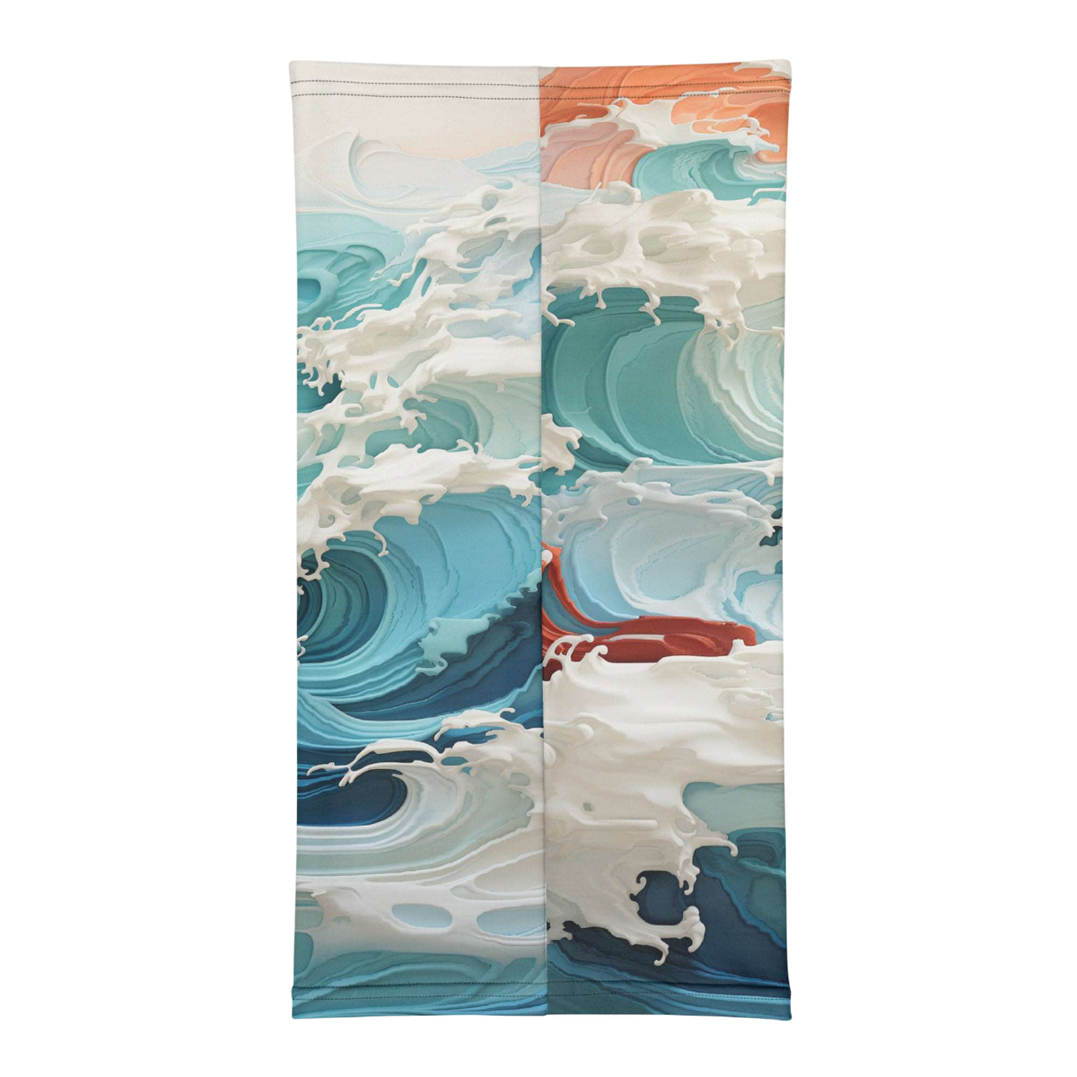 tour de cou imprimé - Breaking waves