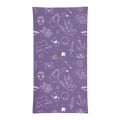 tour de cou imprimé - Kustom tattoo purple