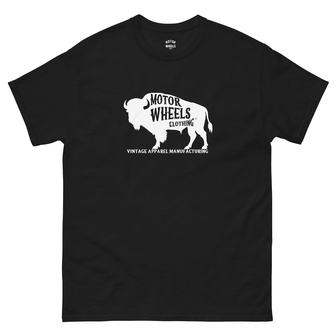 T-shirt "Le Bison", visuel vintage esprit nature et road trip, Motor Wheels Clothing