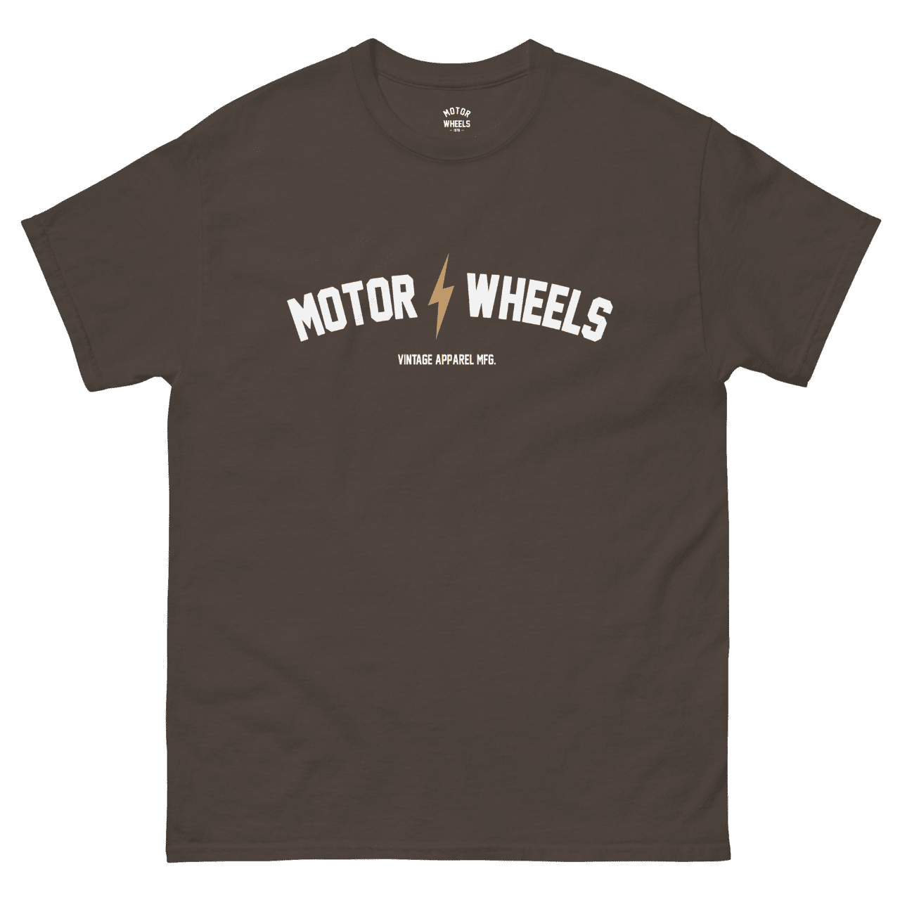 T-shirt moto vintage "Dad Ride" en coton bio, design garage esprit biker, Motor Wheels Clothing