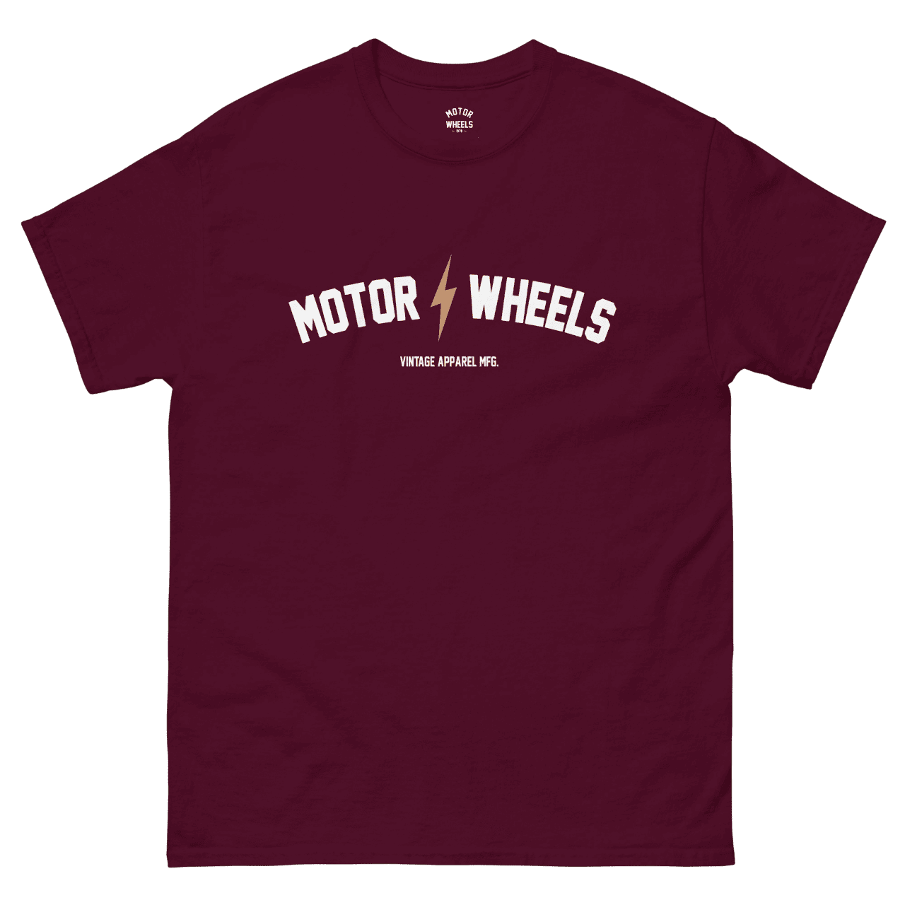 T-shirt moto vintage "Dad Ride" en coton bio, design garage esprit biker, Motor Wheels Clothing