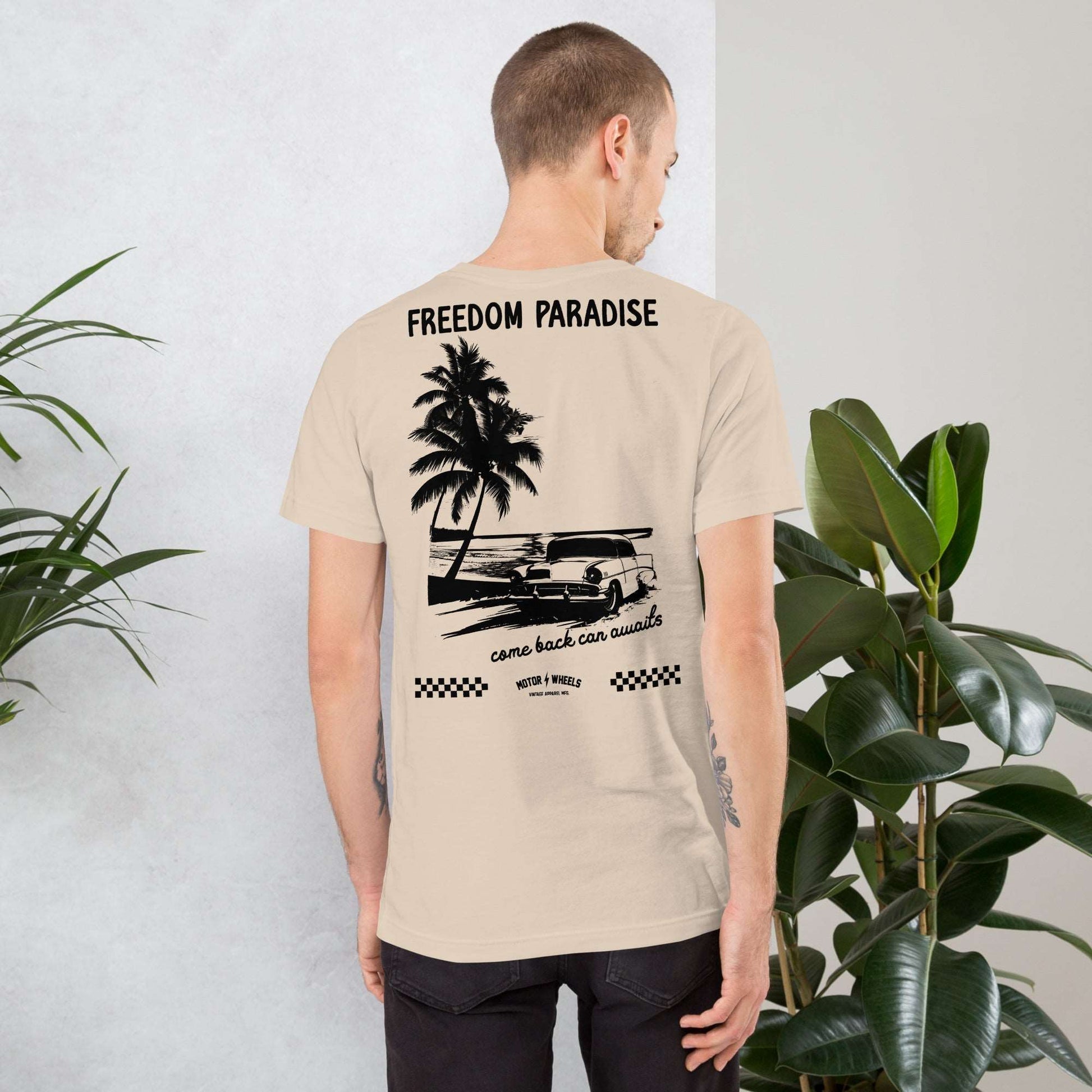 tshirt imprimé homme - freedom paradise