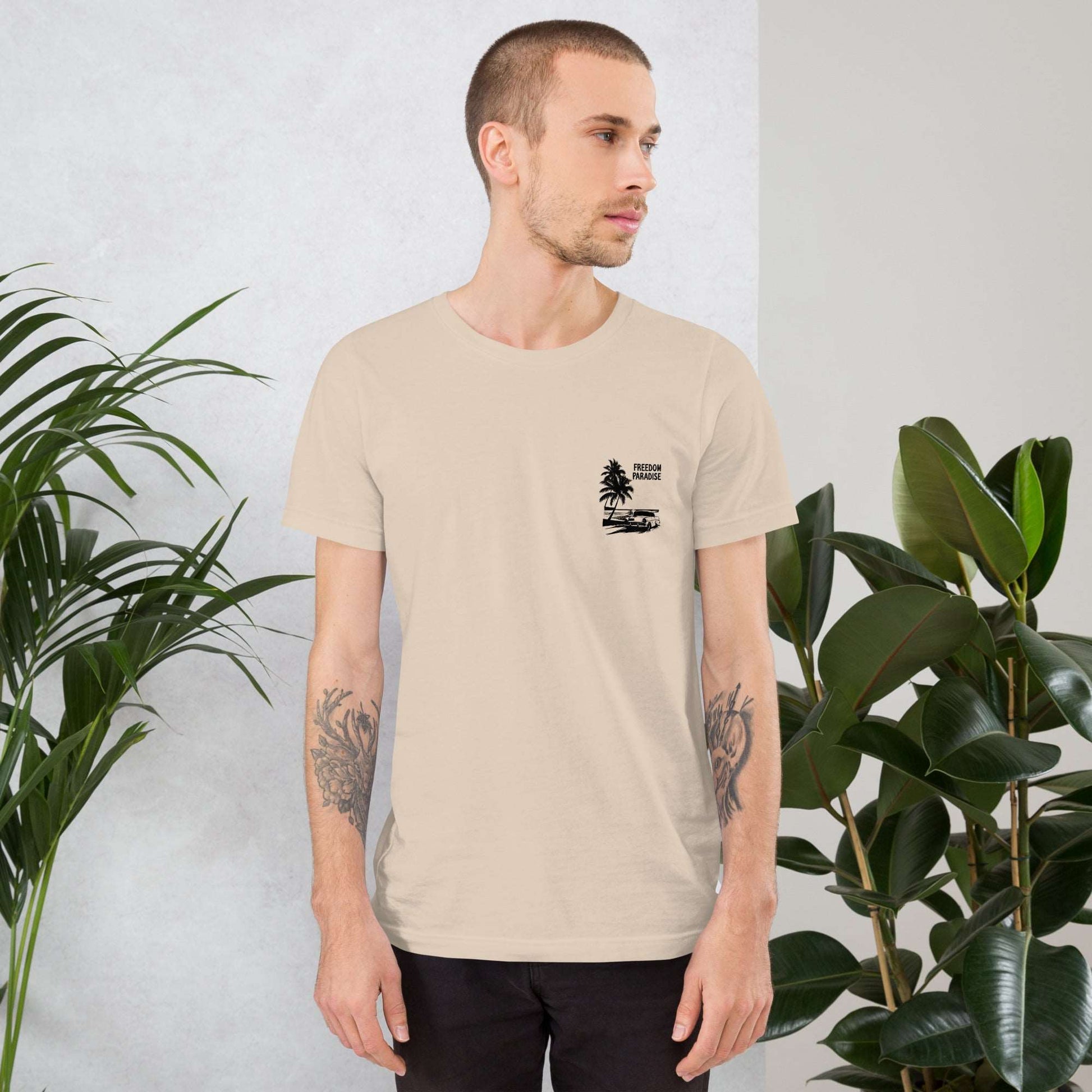 tshirt imprimé homme - freedom paradise