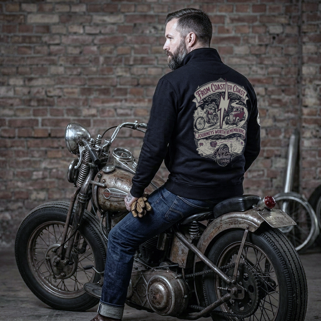 Veste Zippée "Coast to Coast" - Molleton Premium MOTOR WHEELS CLOTHING