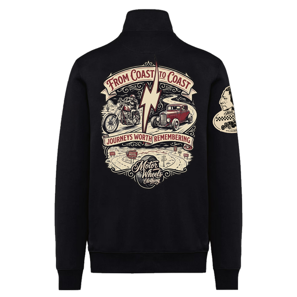 Veste Zippée "Coast to Coast" - Molleton Premium MOTOR WHEELS CLOTHING