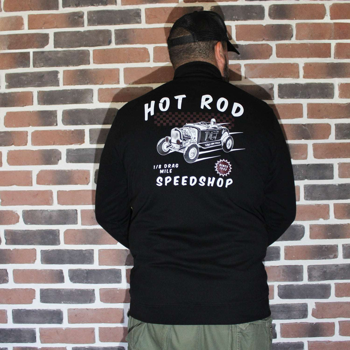 Veste zippée hotrodder "Hot Rod Speedshop" en molleton bio, dessins imprimés, Motor Wheels Clothing