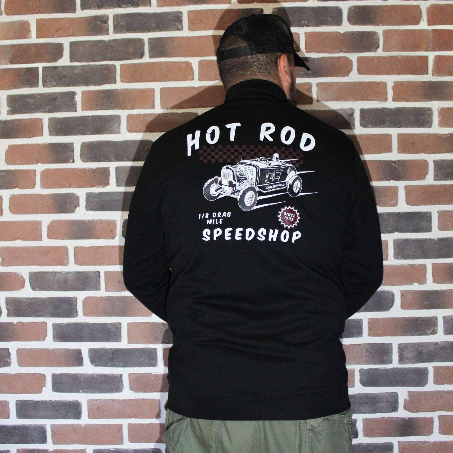 Veste zippée hotrodder "Hot Rod Speedshop" en molleton bio, dessins imprimés, Motor Wheels Clothing