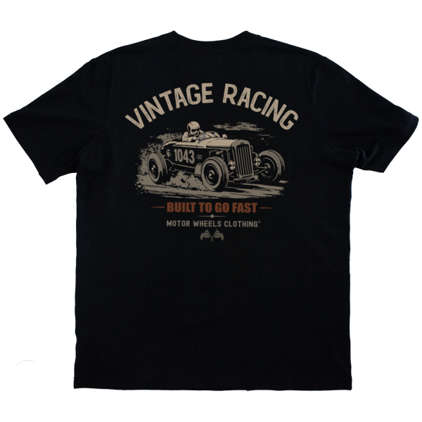 T-shirt "Built To Go Fast" Vintage Racing